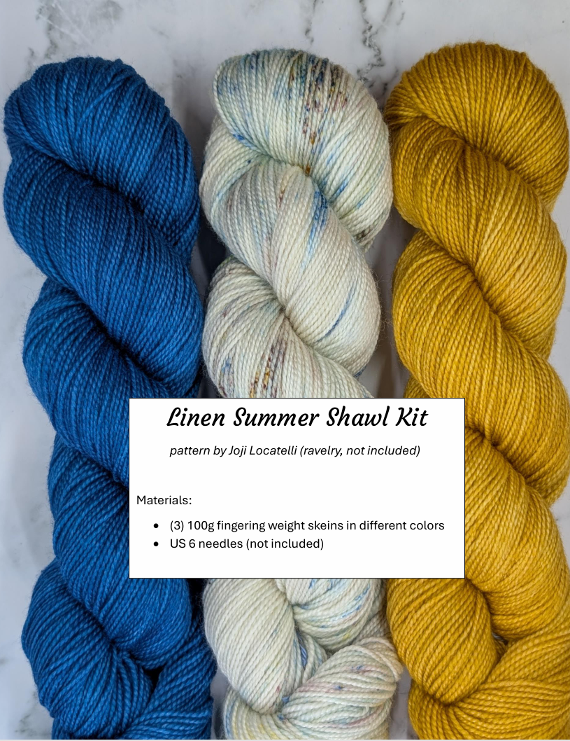 Kit - Linen Summer Shawl | Bird's Nest Stitchery
